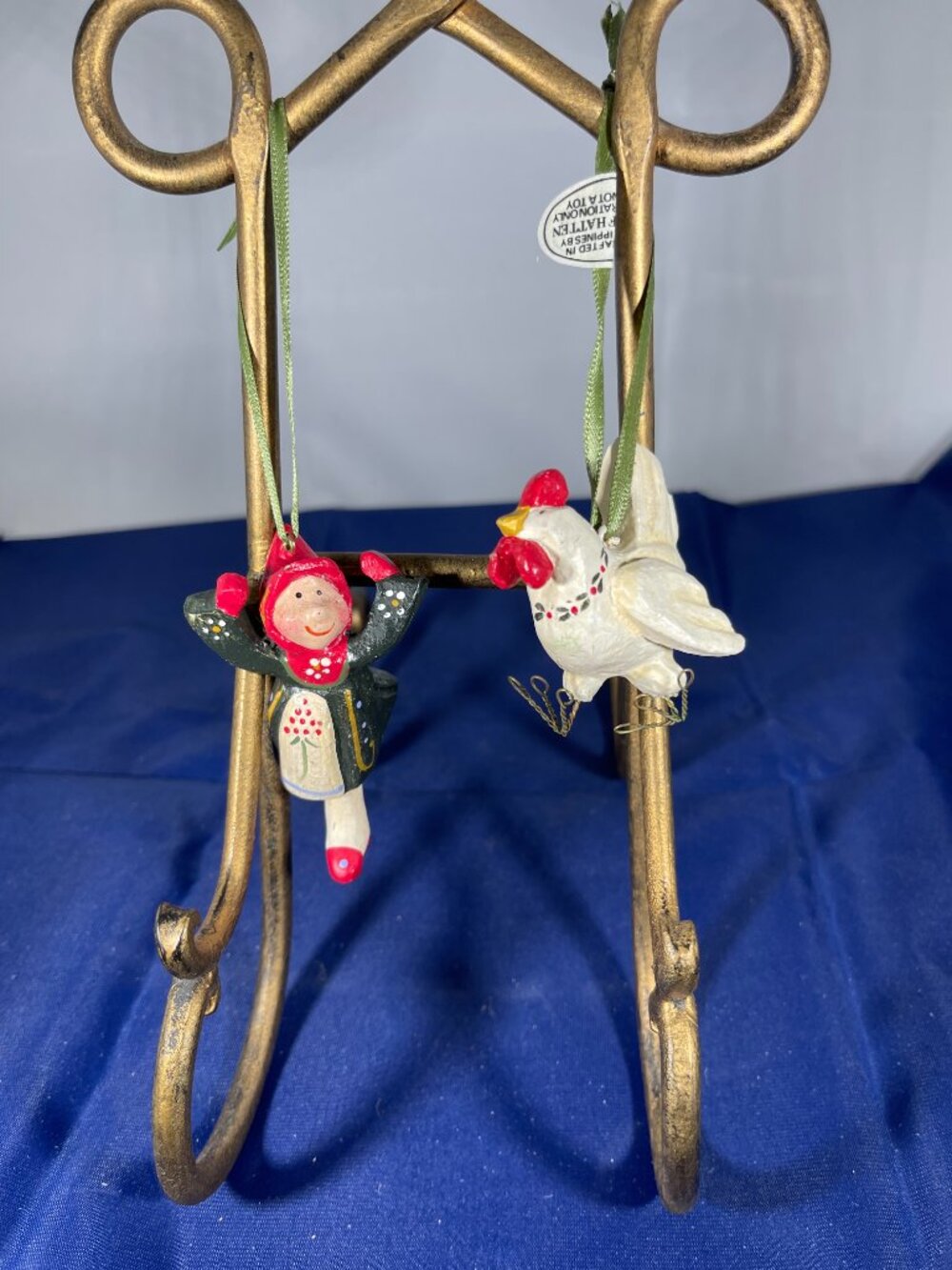 House of Hatten VINTAGE Denise Calla Mini 12 Days of Christmas Ornaments, 1990s - Picture 3 of 13